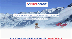 Desktop Screenshot of intersport-serrechevalier.fr