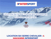 Tablet Screenshot of intersport-serrechevalier.fr